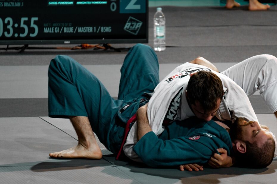 two people training Brazilian Jiu Jitsu