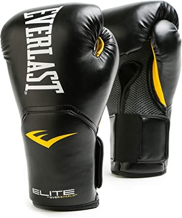 Everlast Elite Pro Style Training Gloves, Black, 16 Oz